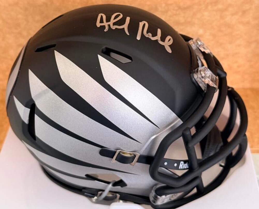 AHMAD RASHAD OREGON DUCKS RARE SIGNED AUTOGRAPHED MINI HELMET BECKETT AUTH