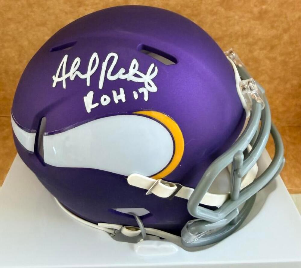 AHMAD RASHAD MINNESOTA VIKINGS ROH 17 SIGNED AUTO MINI HELMET BECKETT AUTH