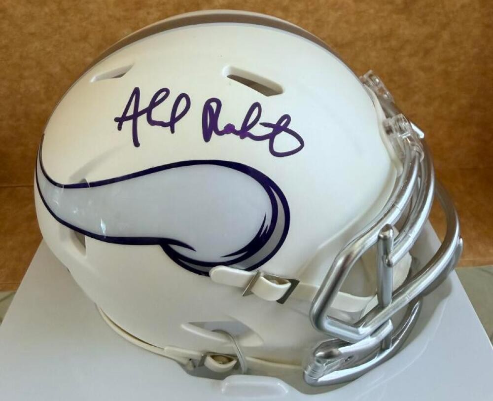 AHMAD RASHAD MINNESOTA VIKINGS SIGNED ALTERNATE MINI HELMET BECKETT AUTH