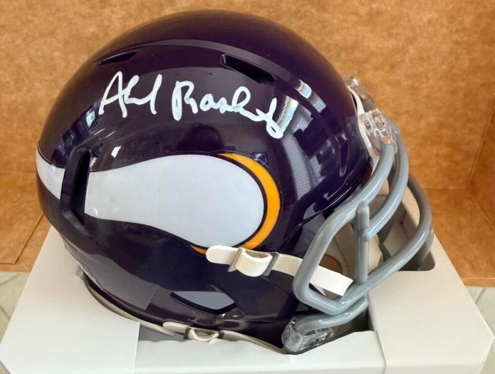 AHMAD RASHAD MINNESOTA VIKINGS SIGNED THROWBACK MINI HELMET BECKETT AUTH