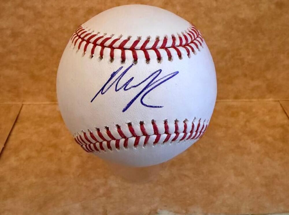 MARCO RAYA MINNESOTA TWINS SIGNED AUTOGRAPHED M.L. BASEBALL BECKETT AUTH
