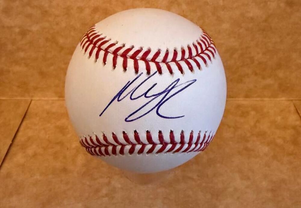 MARCO RAYA MINNESOTA TWINS SIGNED AUTOGRAPHED M.L. BASEBALL BECKETT AUTH