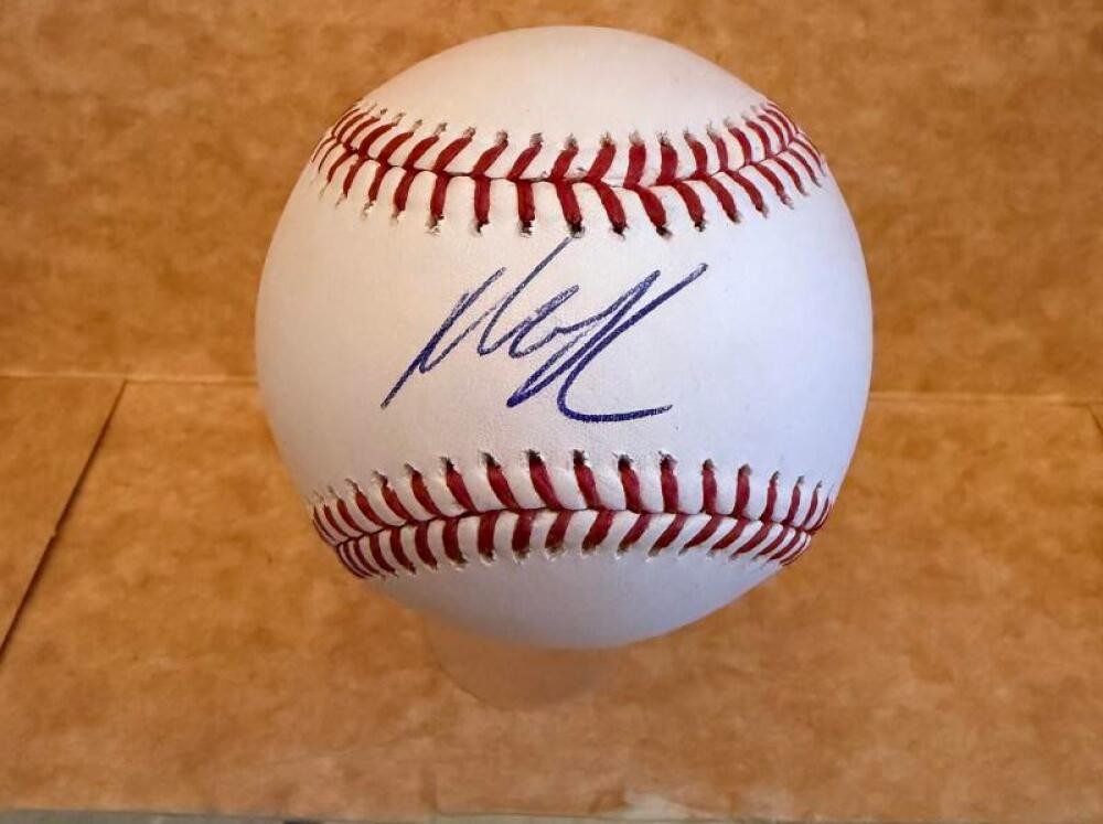 MARCO RAYA MINNESOTA TWINS SIGNED AUTOGRAPHED M.L. BASEBALL BECKETT AUTH