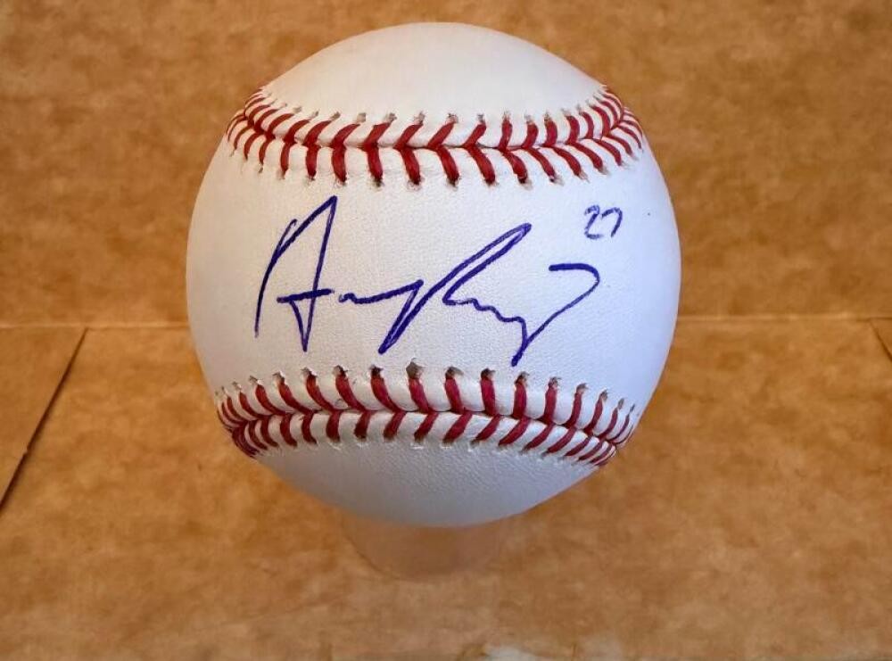 MARCO RAYA MINNESOTA TWINS SIGNED AUTOGRAPHED M.L. BASEBALL BECKETT AUTH