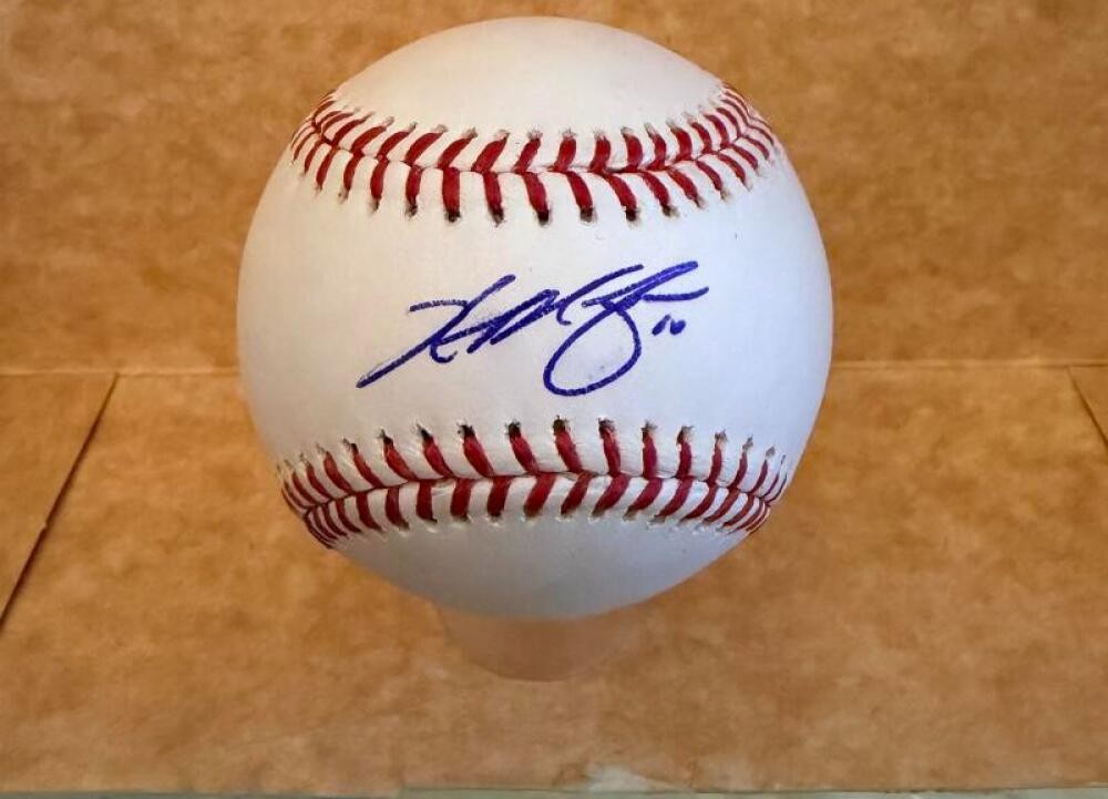 HUNTER RENFROE RED SOX/REDS/PADRES SIGNED AUTOGRAPHED M.L. BASEBALL BECKETT AUTH