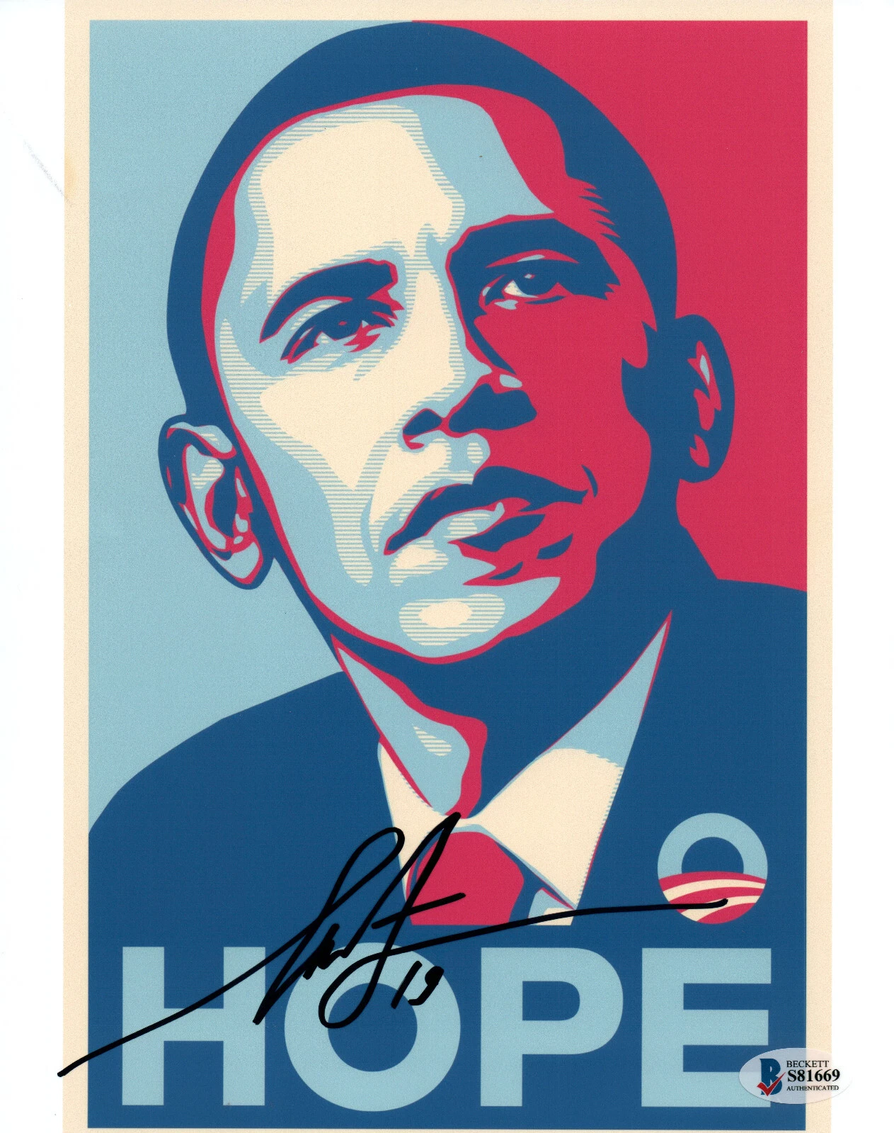 Shepard Fairey Signed Barack Obama 