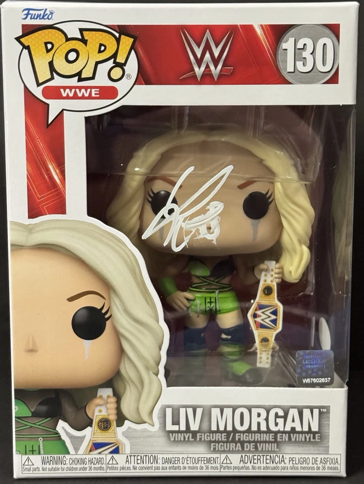 LIV MORGAN SIGNED WWE FUNKO POP JSA COA RARE AUTO WRESTLING AUTOGRAPHED DIVA NEW