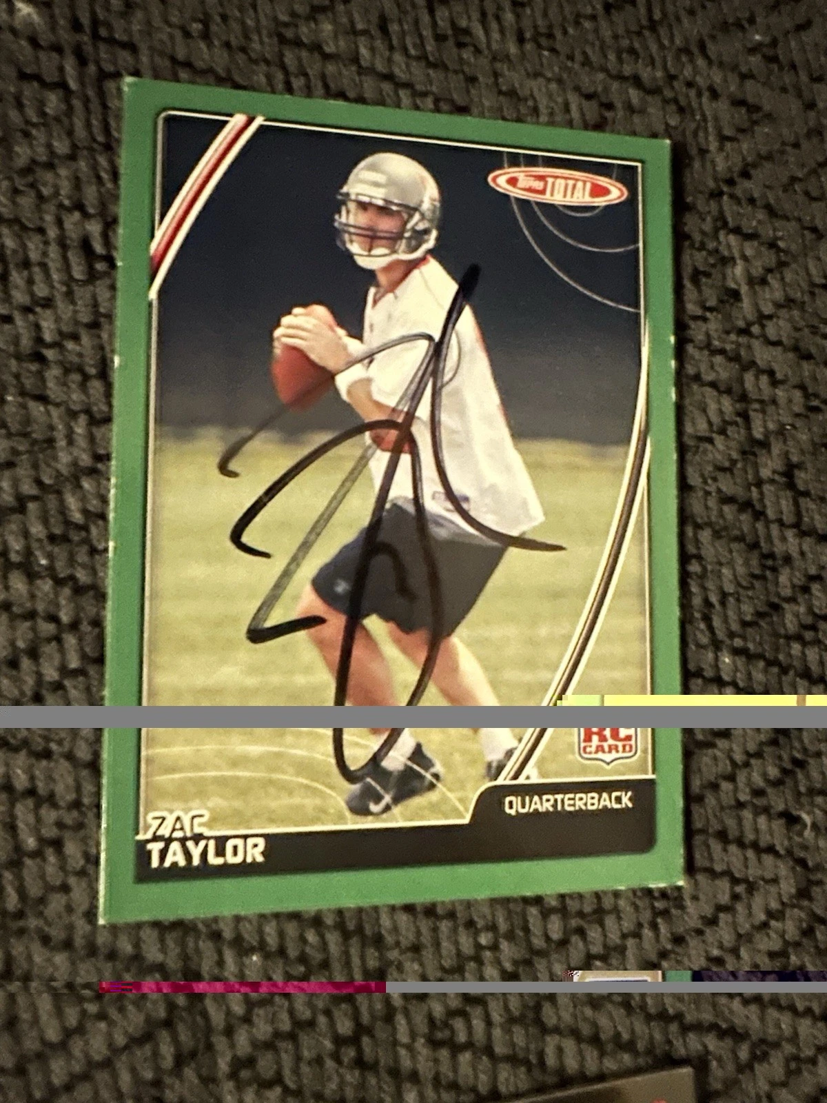 Zac Taylor Signed Trading Card Autographed Cincinnati Bengals Rc