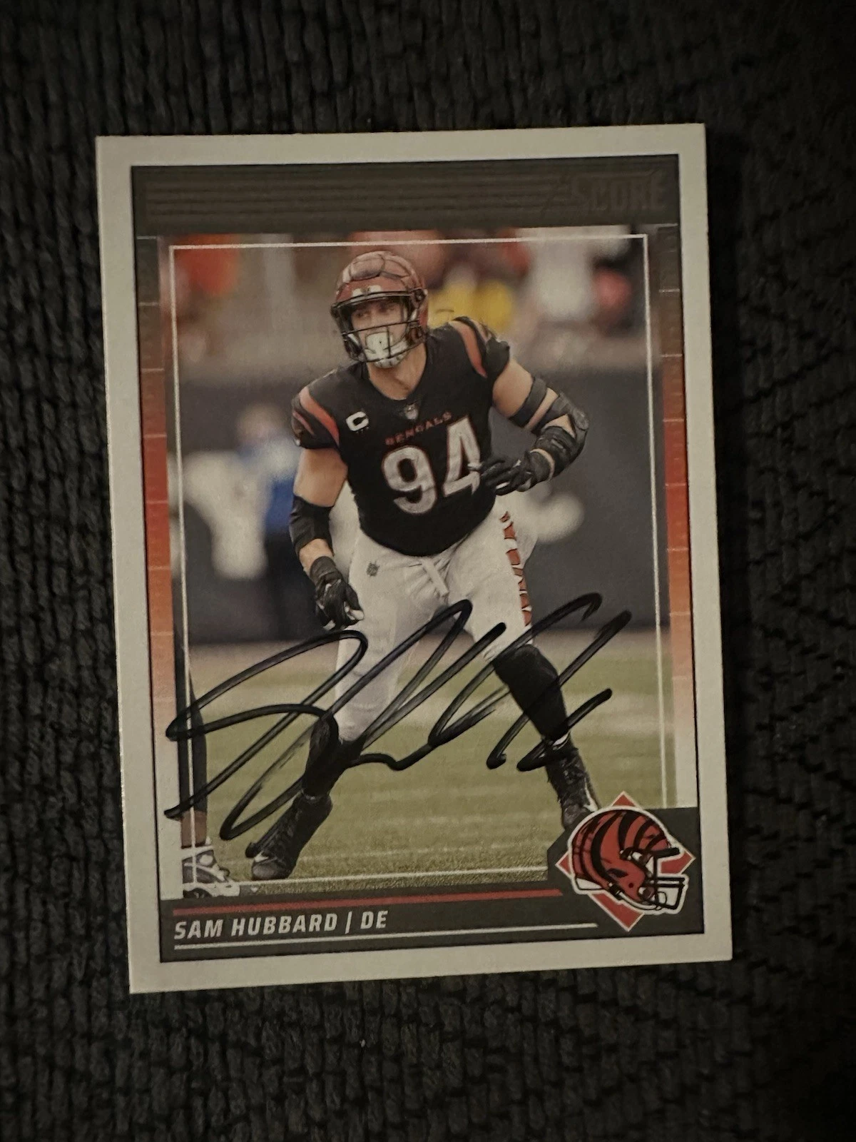 Sam Hubbard Signed Trading Card Autographed Cincinnati Bengals Ohio State