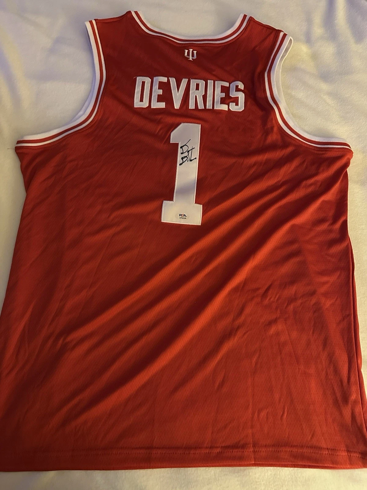 Darian Devries SIGNED Indiana Hoosiers Stitched Jersey PSA Authenticated XL