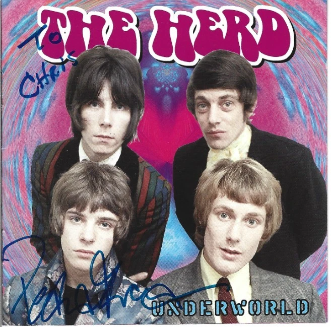 Peter Frampton of The Herd REAL hand SIGNED Underworld 2-CD JSA COA Autographed