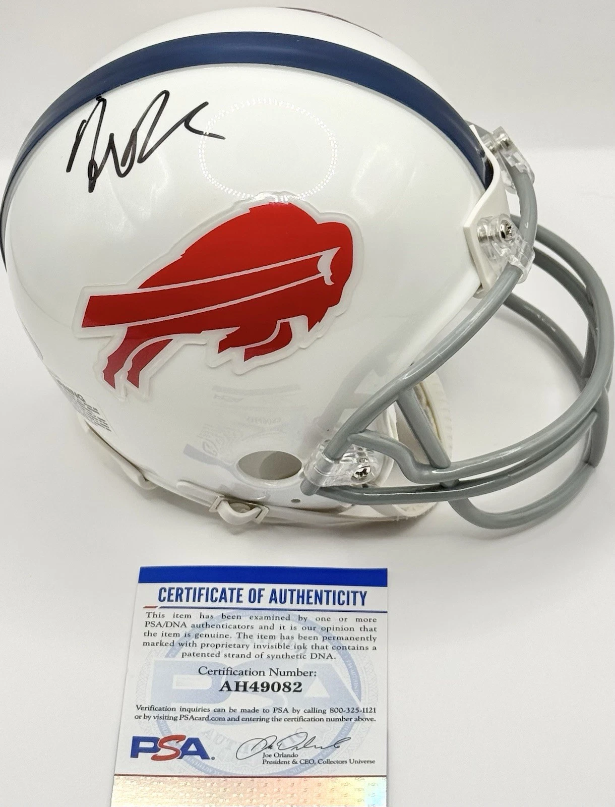Frank Reich Signed Autographed Buffalo Bills Mini Helmet PSA/DNA COA