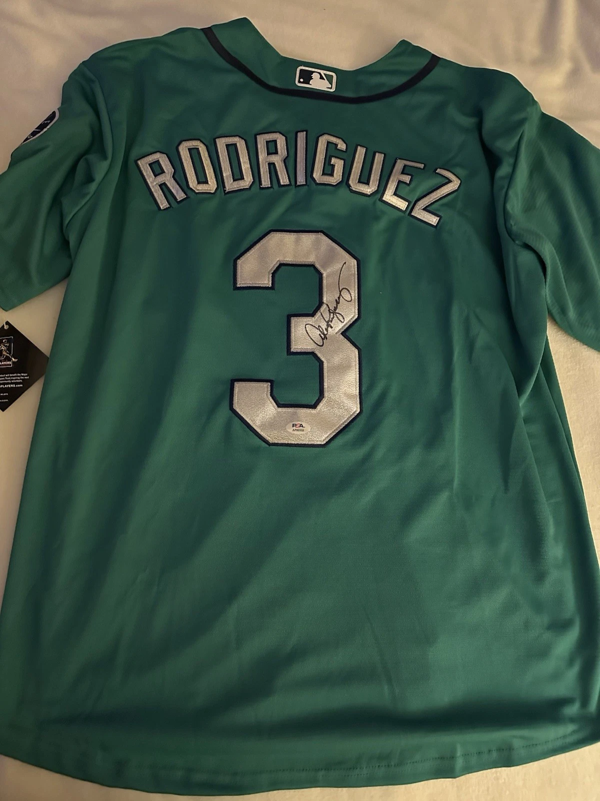 Alex Rodriguez SIGNED Mariners Stitched Jersey PSA Authenticated XL