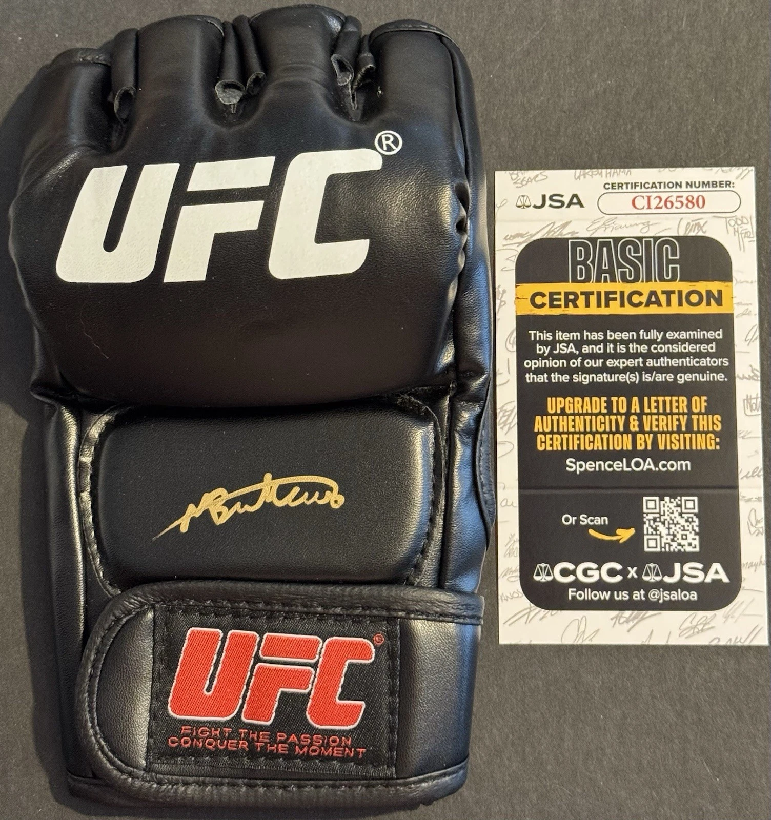 Modestas Bukauskas Signed Autographed UFC Fight Glove JSA COA