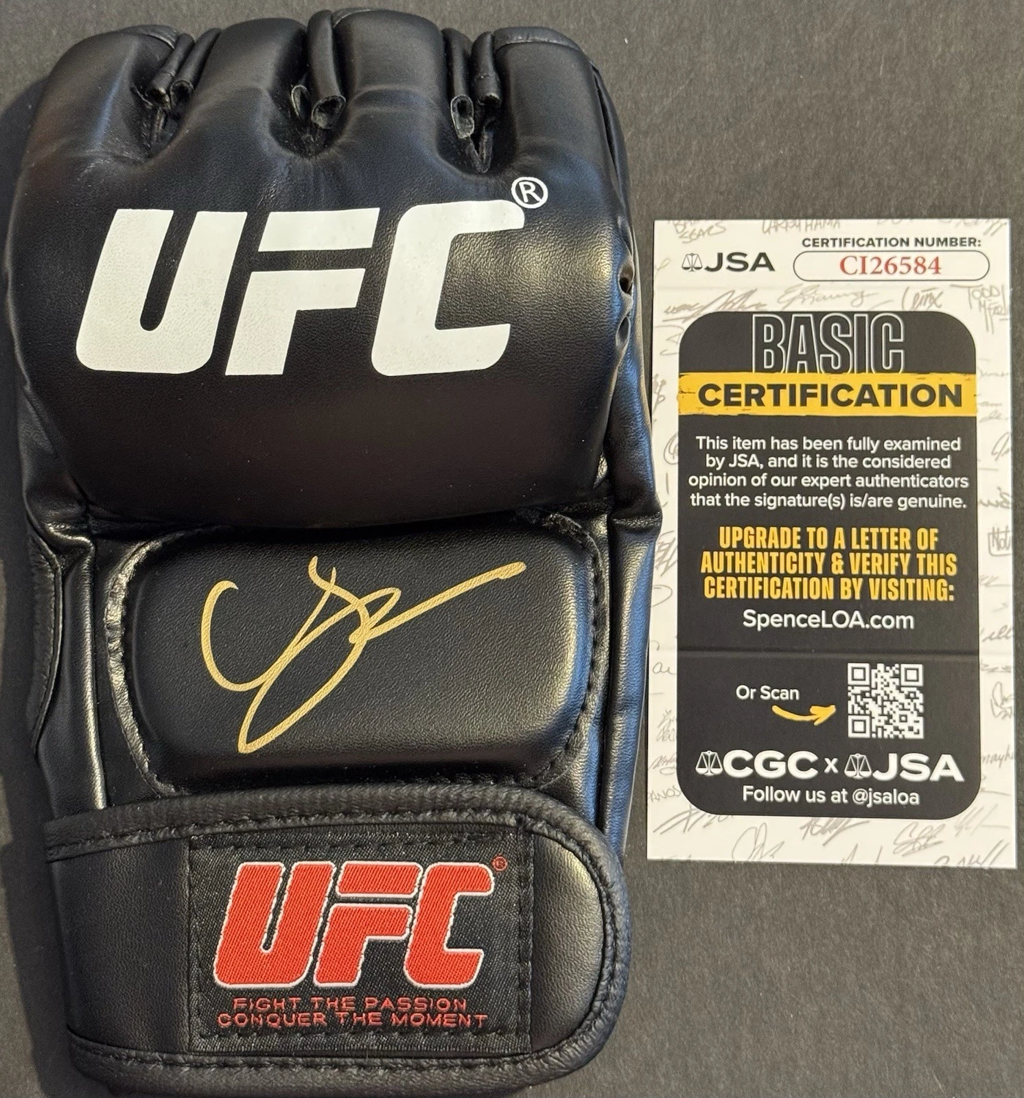 Charles Johnson Signed Autographed UFC Fight Glove JSA COA