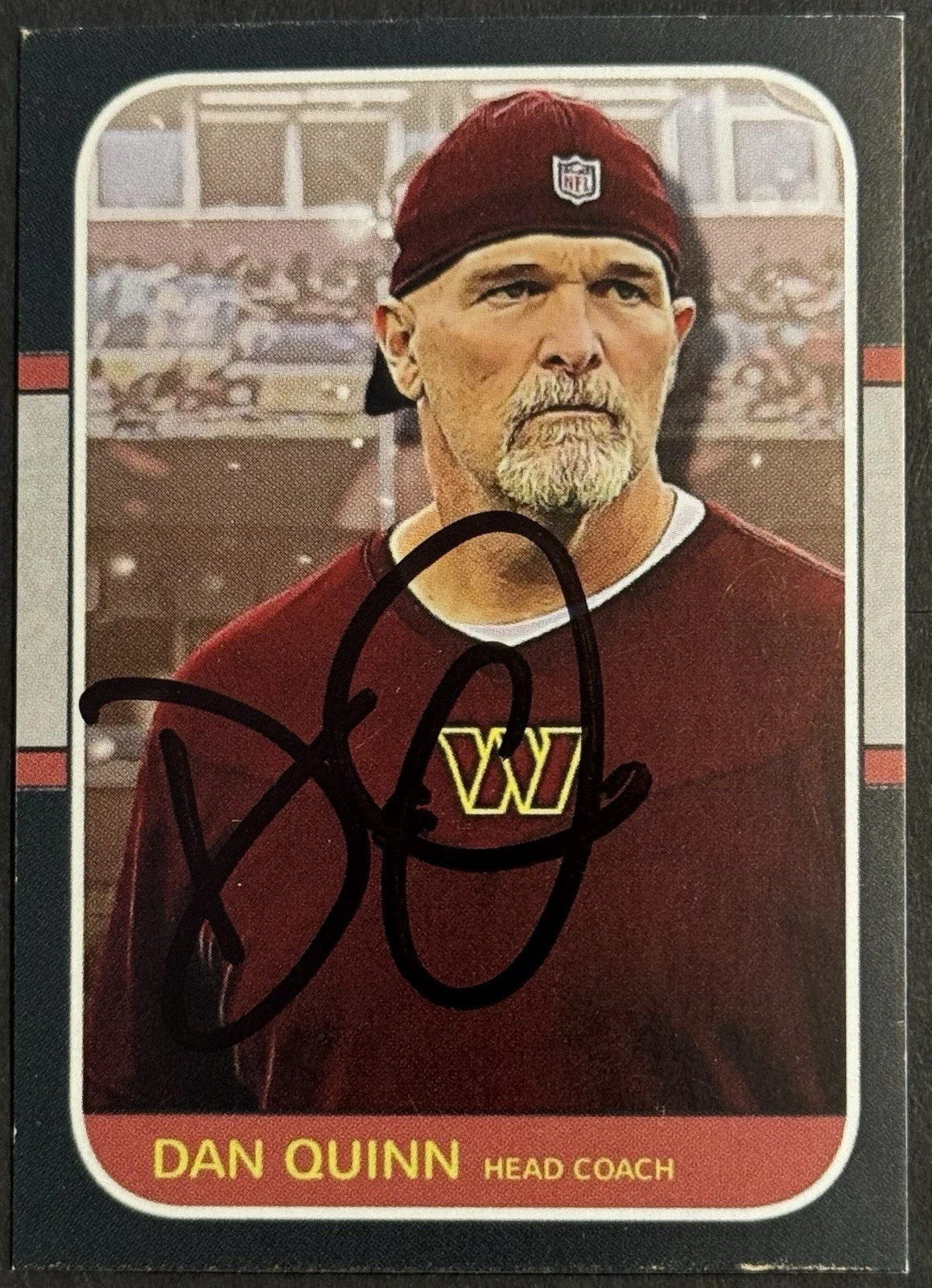 Dan Quinn Signed Autographed Custom Washington Commanders Card BAS Beckett