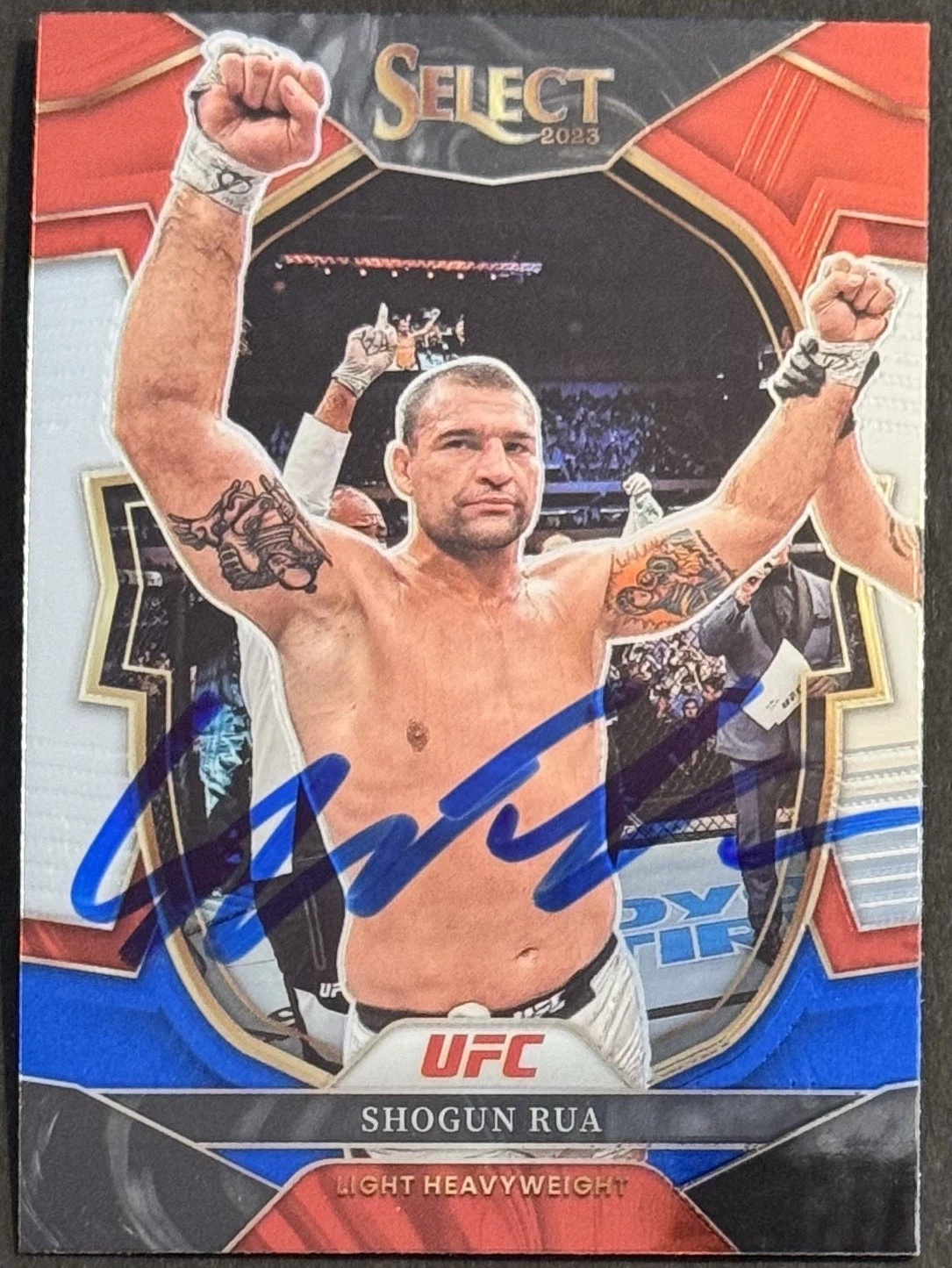 Shogun Rua Signed Autographed 2023 Select Red & Blue UFC Card Beckett Coa