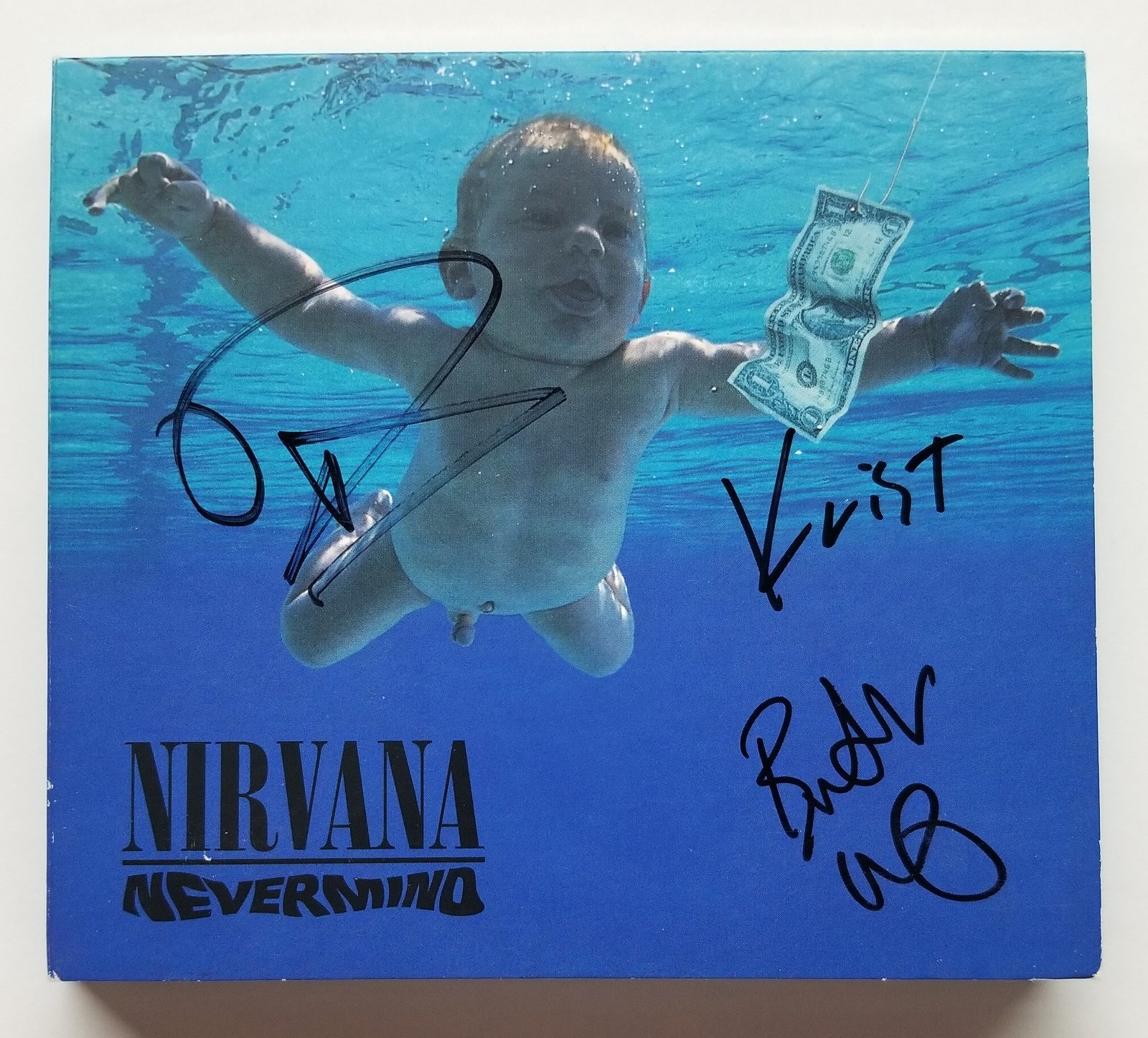 Nirvana SIGNED Nevermind CD JSA LOA Autograph by Dave Grohl Novoselic Butch Vig