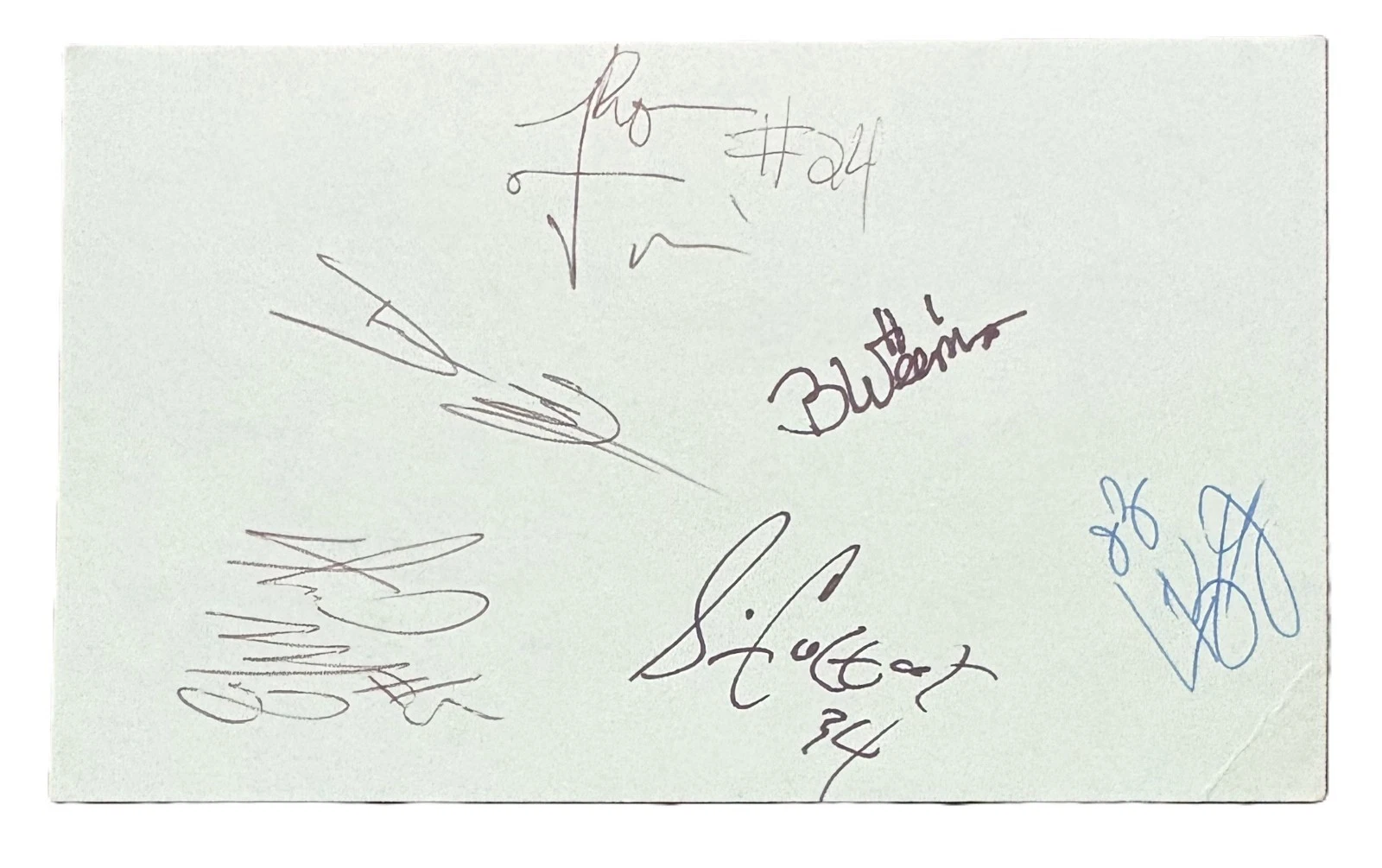 2002 St. Vincent St. Mary Shooting Stars Signed 3x5 Pre Rookie LeBron James JSA