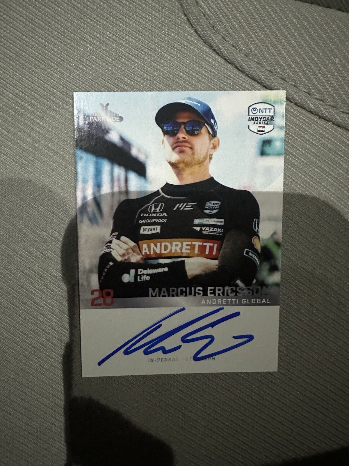 Marcus Ericsson Signed Trading Parkside 100 Days To Indy 500 Exclusive 2/13/26