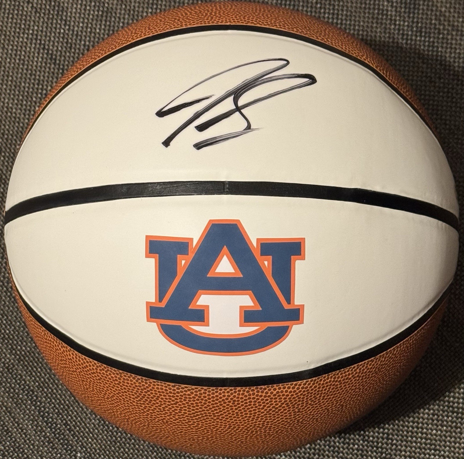 Jabari Smith Jr Signed Autographed Auburn Tigers Logo Basketball PSA/DNA COA