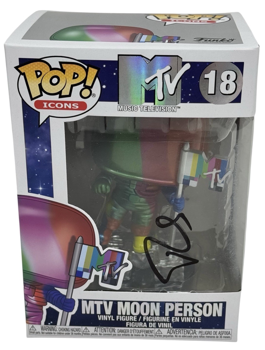 Russell Simmons Signed Autograph MTV Moon Person Funko Pop Def Jam Records ACOA