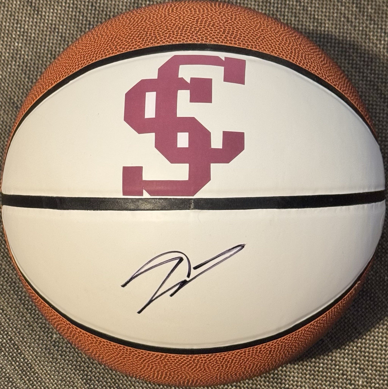 Jalen Williams Signed Autographed Santa Clara Broncos Logo Basketball JSA COA