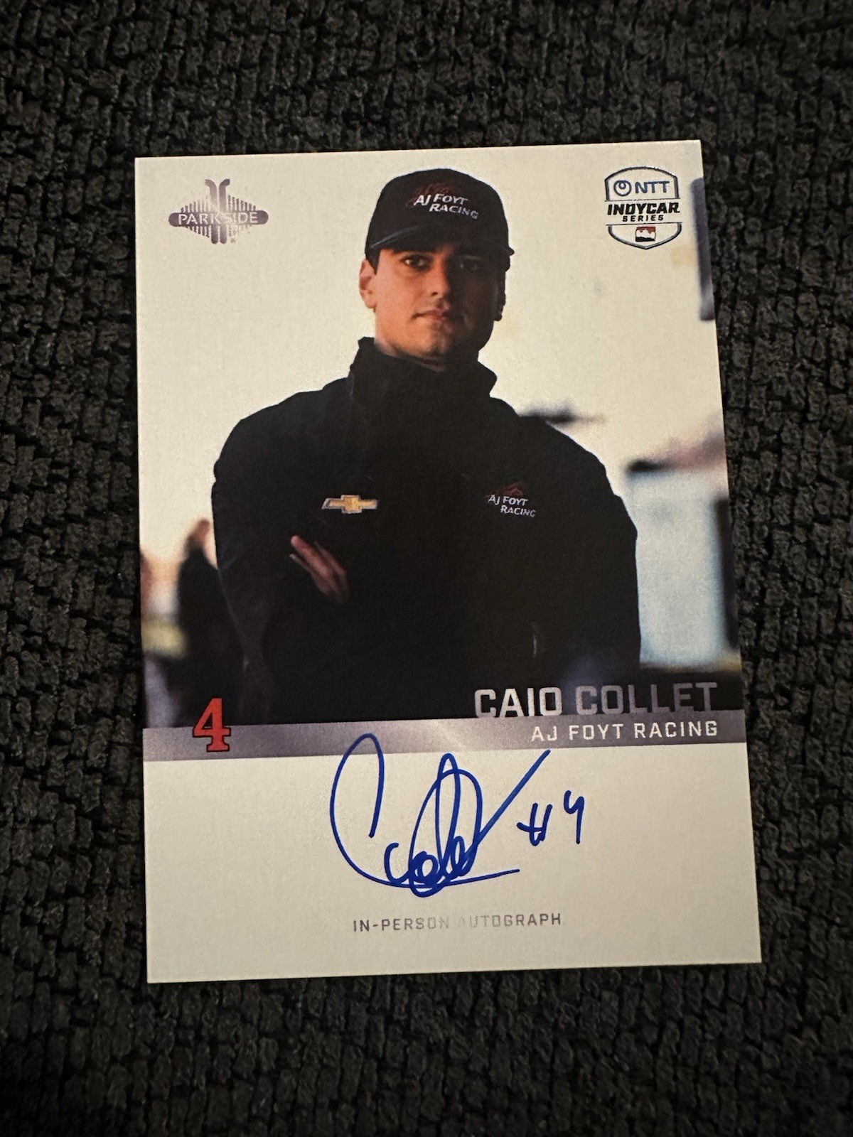 Caio Collet Signed Trading Parkside 100 Days To Indy 500 Exclusive 2/13/26