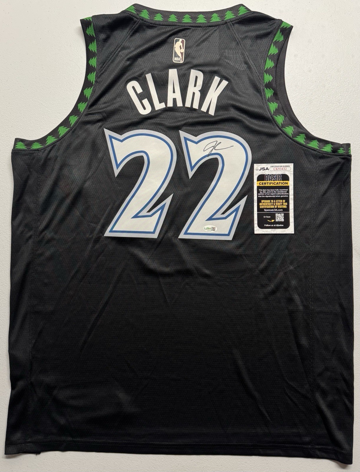 Jaylen Clark Signed Autographed Minnesota Timberwolves Jersey JSA COA
