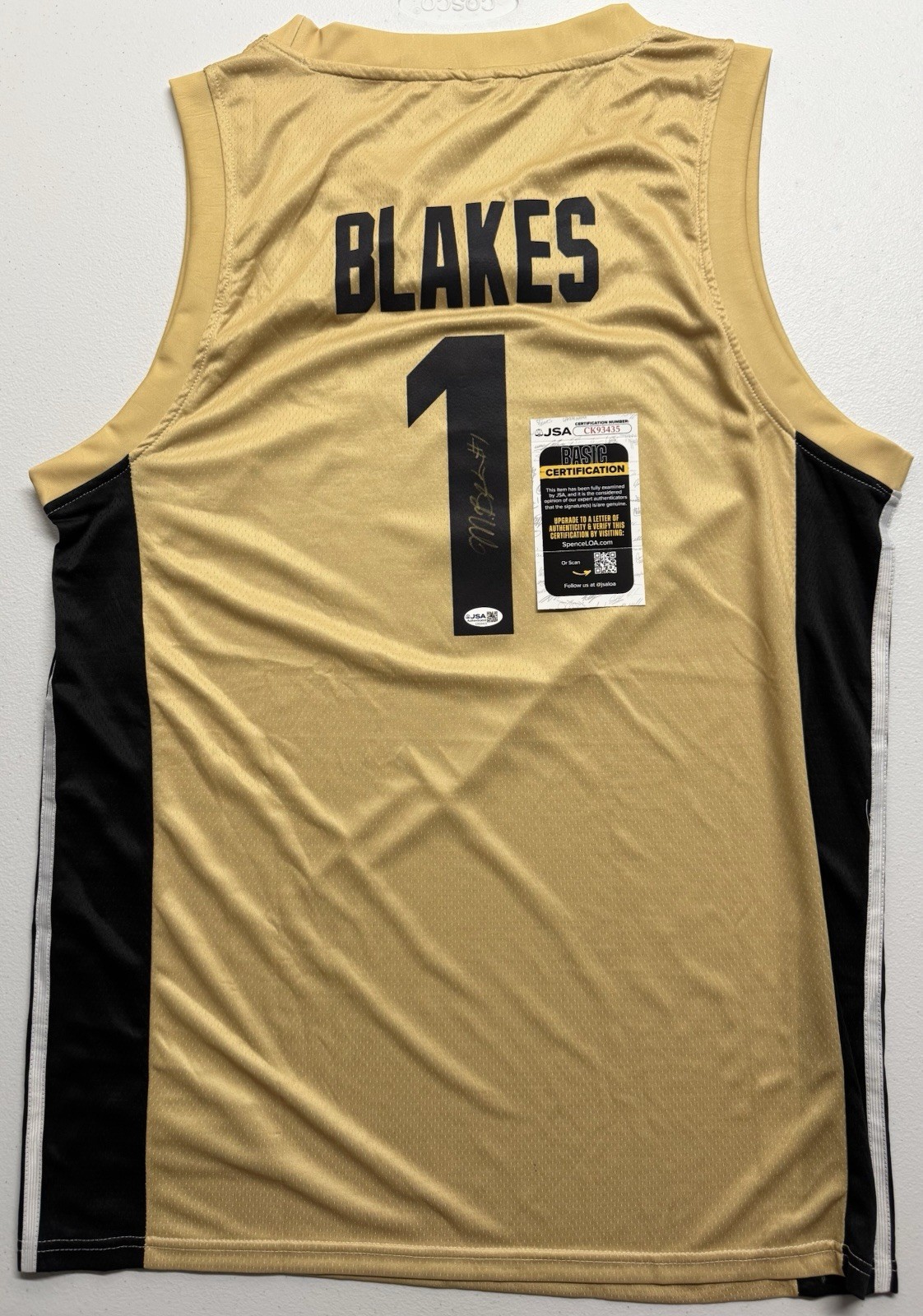 Mikayla Blakes Signed Autographed Vanderbilt Commodores Jersey JSA COA