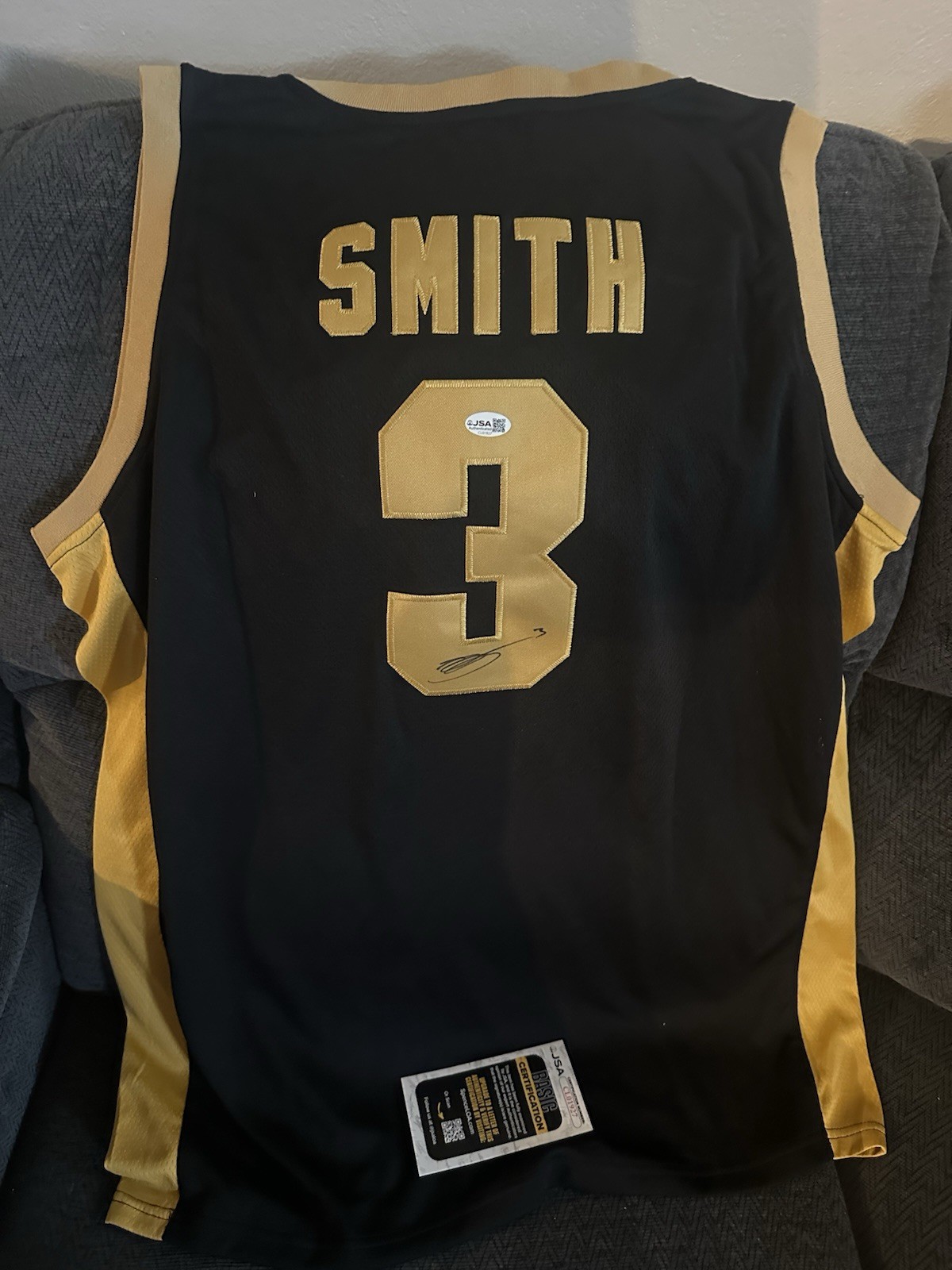 Braden Smith SIGNED Purdue Boilermakers Jersey Stitched XL JSA Authenticated COA