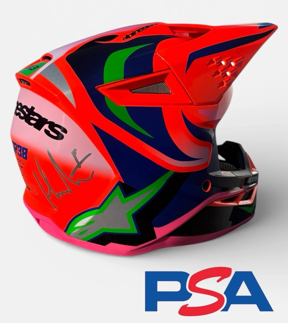 Haiden Deegan Signed Alpinestars Supertech SM3 Supercross Helmet DNGR38 PSA AUTO