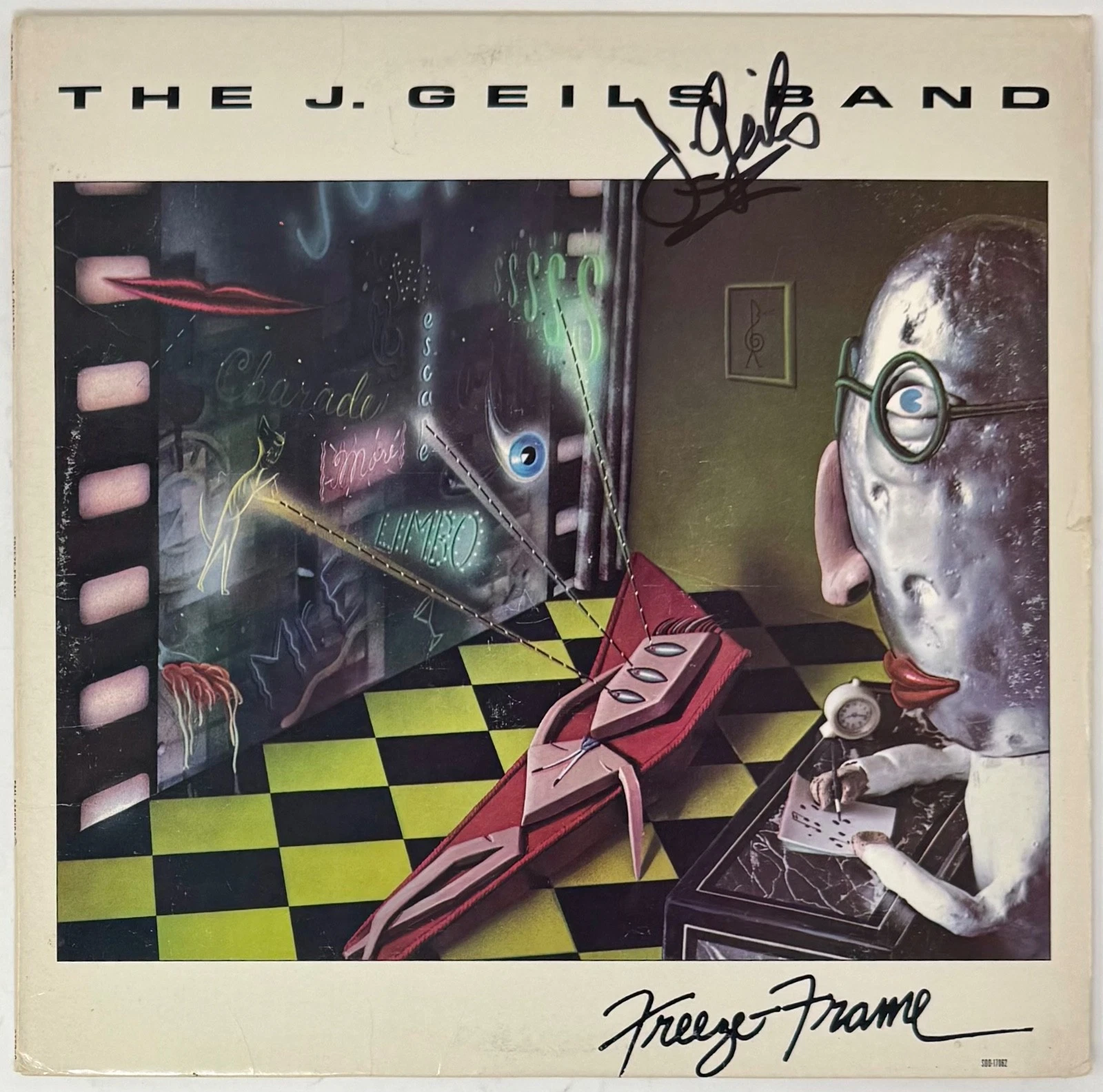 J. Geils Signed Autograph The J. Geils Band Freeze Frame Vinyl Record LP JSA COA