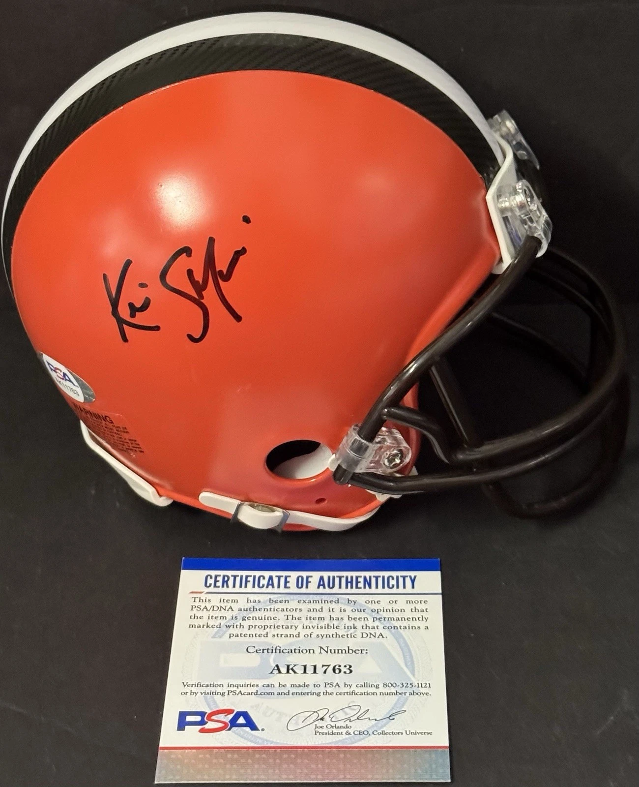 Kevin Stefanski Signed Autographed Cleveland Browns Mini Helmet PSA/DNA Coa