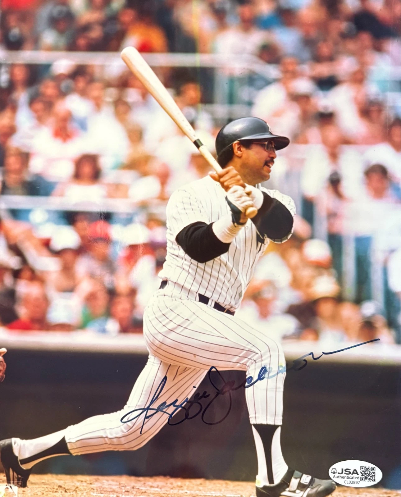 Reggie Jackson Signed New York Yankees Photograph JSA