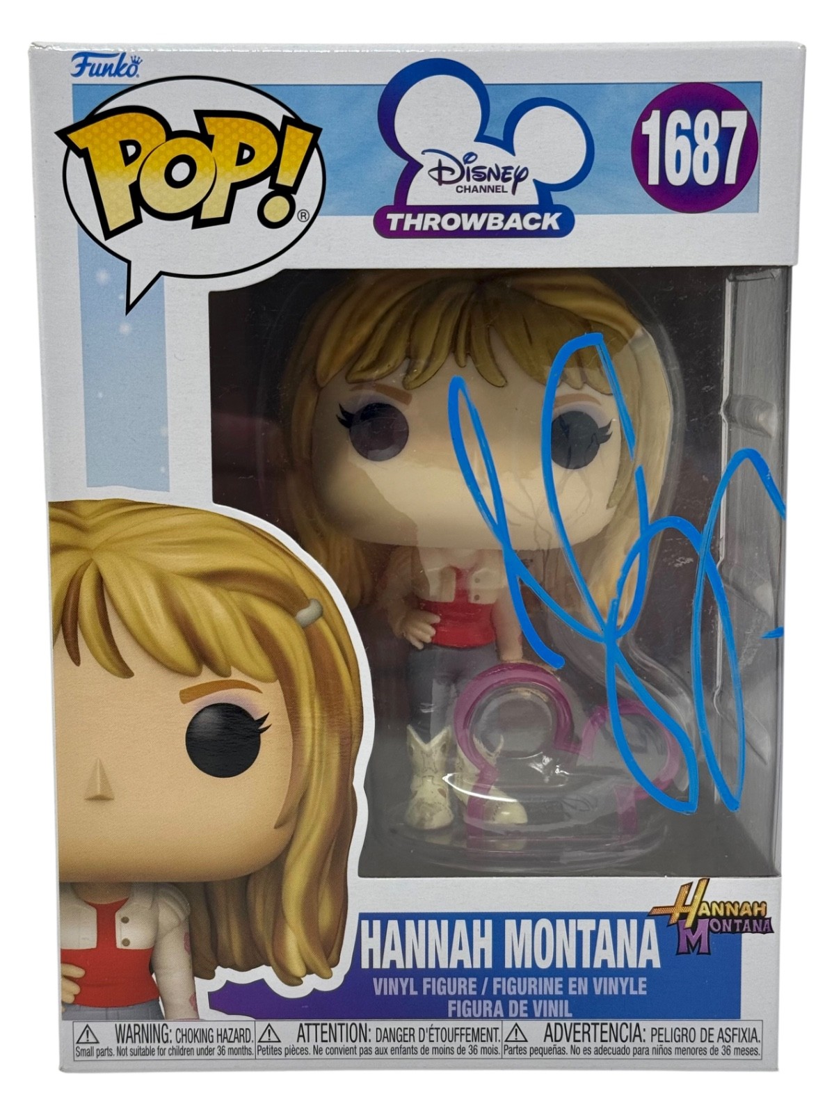 Miley Cyrus Signed Autograph Hannah Montana Funko Pop 1347 Disney Figure ACOA