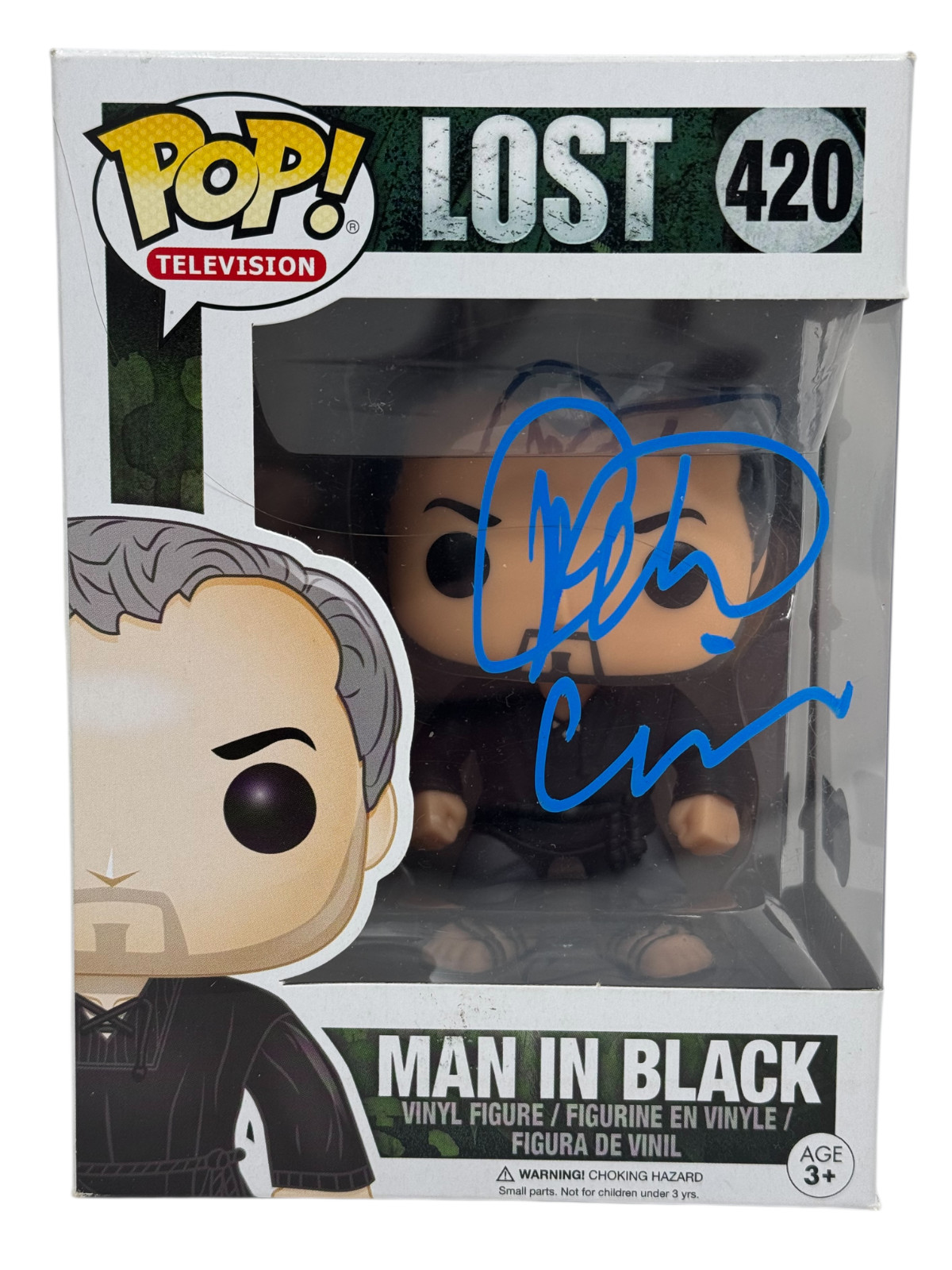 Titus Welliver Signed Autograph Lost The Man In Black Funko Pop 420 Beckett COA