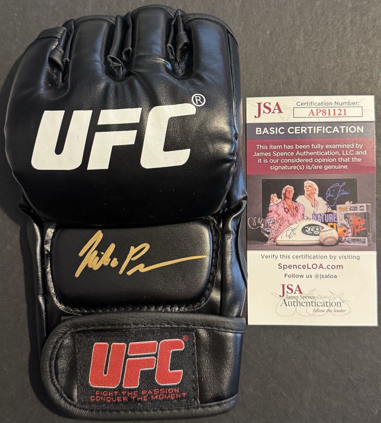 Niko Price Signed Autographed UFC Fighter Glove JSA Coa