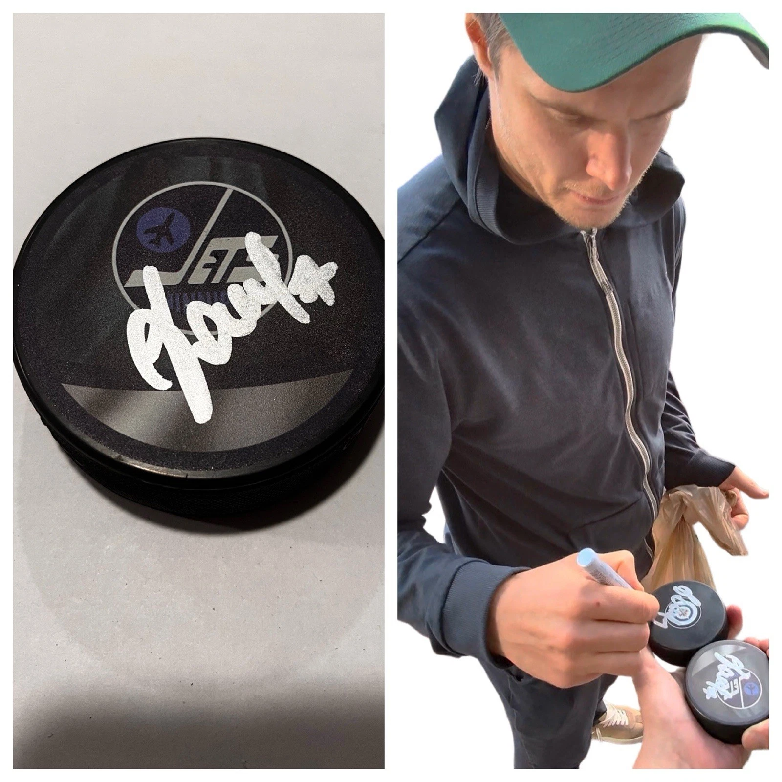 VLADISLAV NAMESTNIKOV SIGNED WINNIPEG JETS HOCKEY PUCK W/ CASE COA