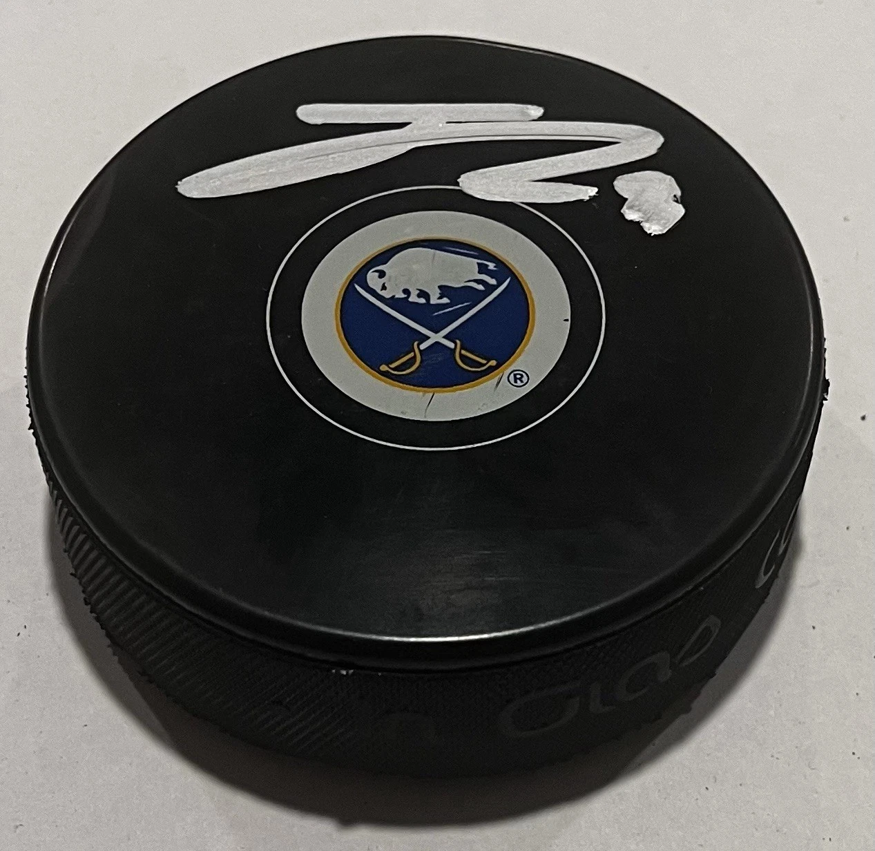 JOSH DOAN SIGNED BUFFALO SABRES HOCKEY PUCK W/ CASE COA
