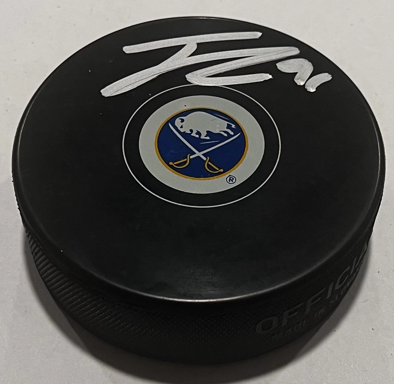 JOSH DOAN SIGNED BUFFALO SABRES HOCKEY PUCK W/ CASE COA