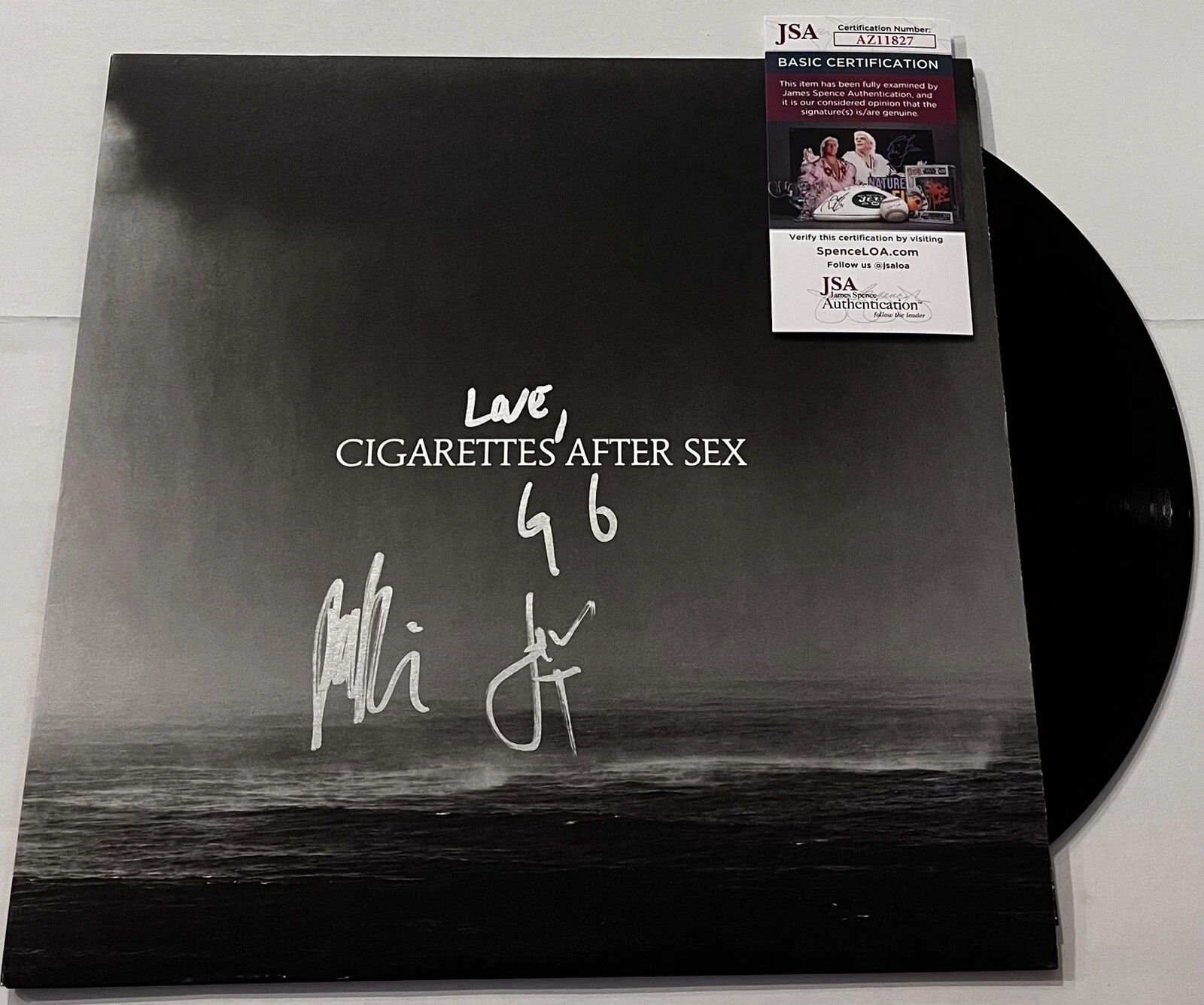 CIGARETTES AFTER SEX BAND SIGNED CRY LP VINYL RECORD GREG GONZALEZ +2 JSA COA