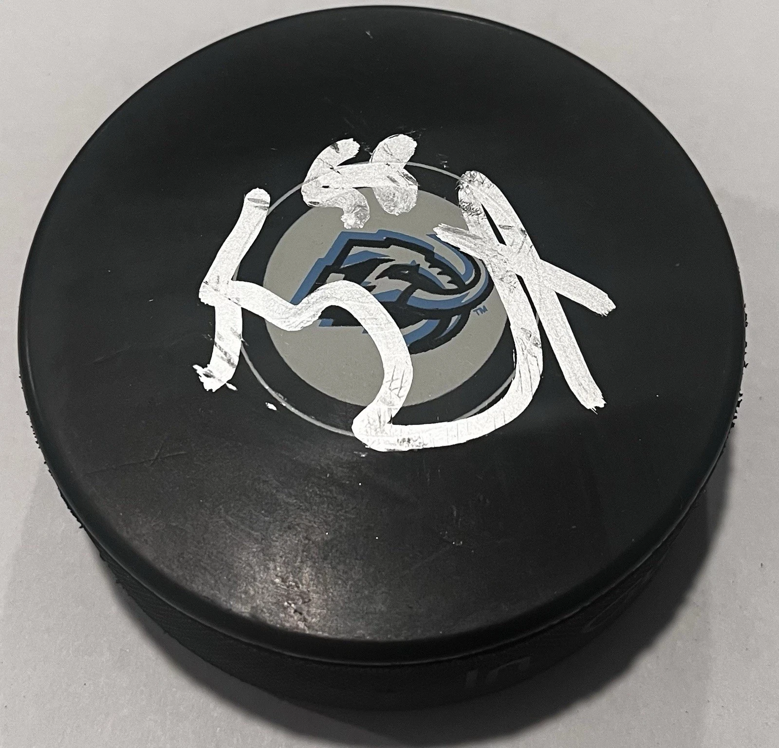 KAILER YAMAMOTO SIGNED UTAH MAMMOTH HOCKEY PUCK W/ CASE COA