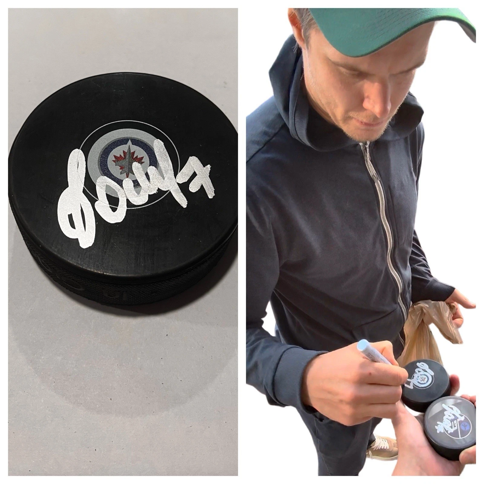 VLADISLAV NAMESTNIKOV SIGNED WINNIPEG JETS HOCKEY PUCK W/ CASE COA