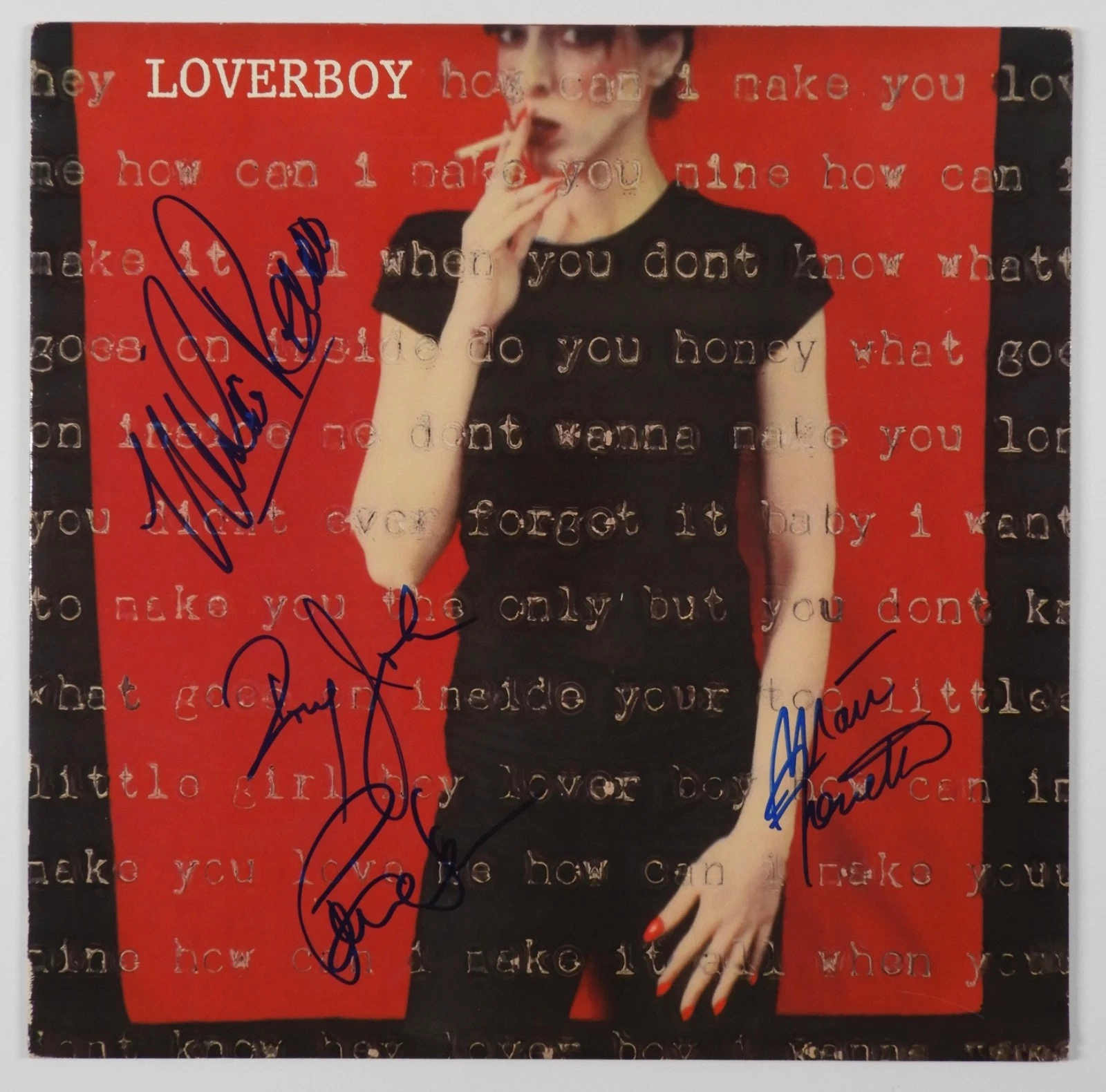 Loverboy JSA Signed Autograph Album Record Vinyl Mike Reno +