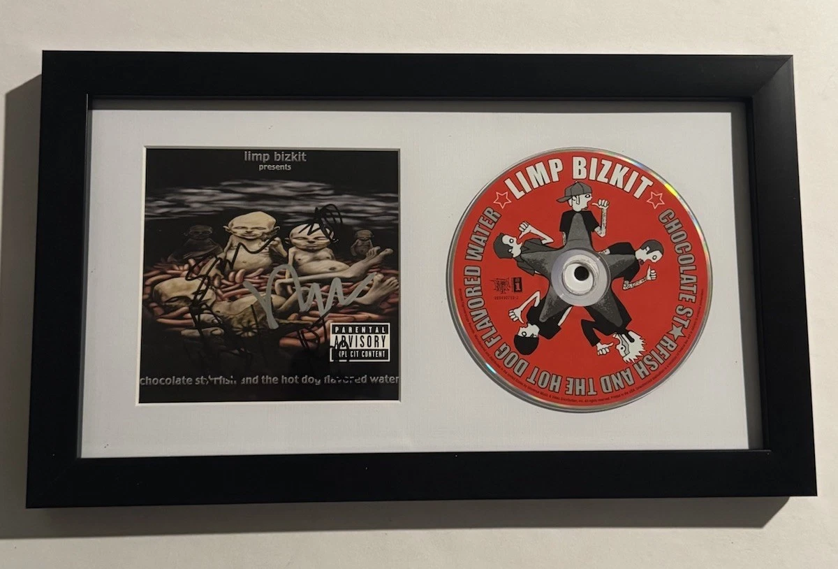 LIMP BIZKIT FULL BAND SIGNED CD FRAMED AUTOGRAPHED FRED DURST WES BORLAND COA