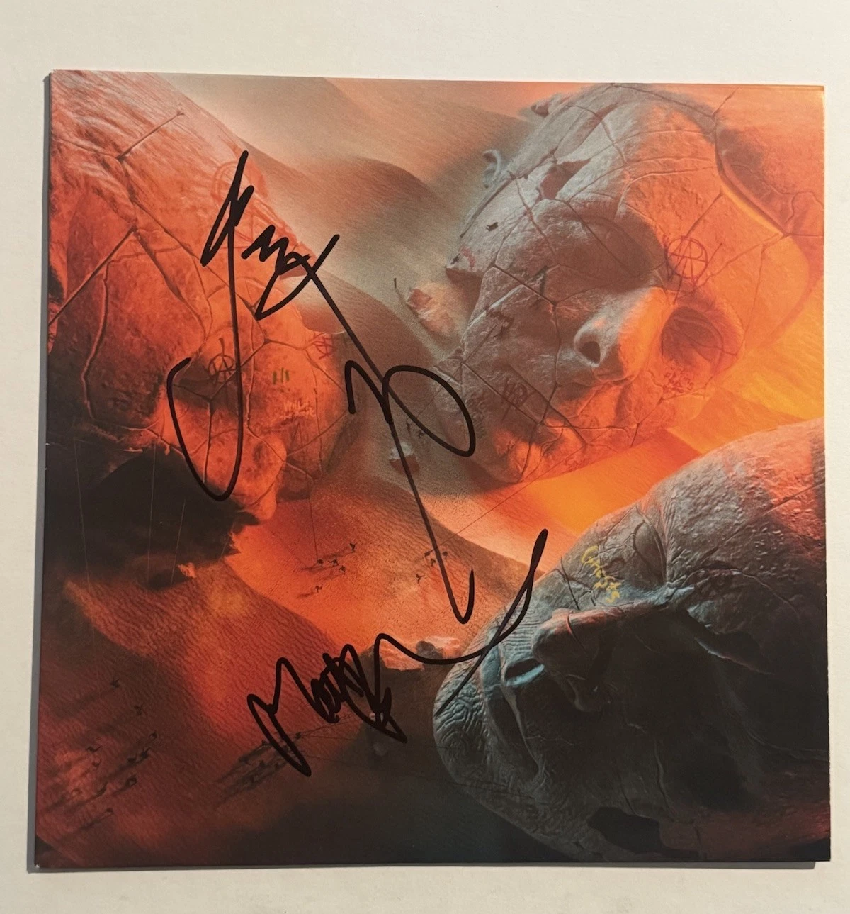 MUSE BAND SIGNED WILL OF THE PEOPLE VINYL ALBUM RECORD AUTOGRAPHED RARE COA