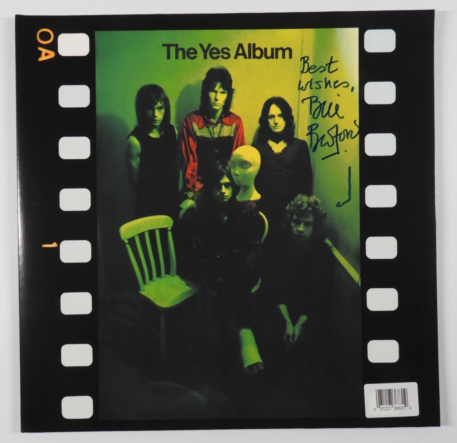 Bill Bruford YES JSA Signed Autograph Album Record Vinyl The Yes Album