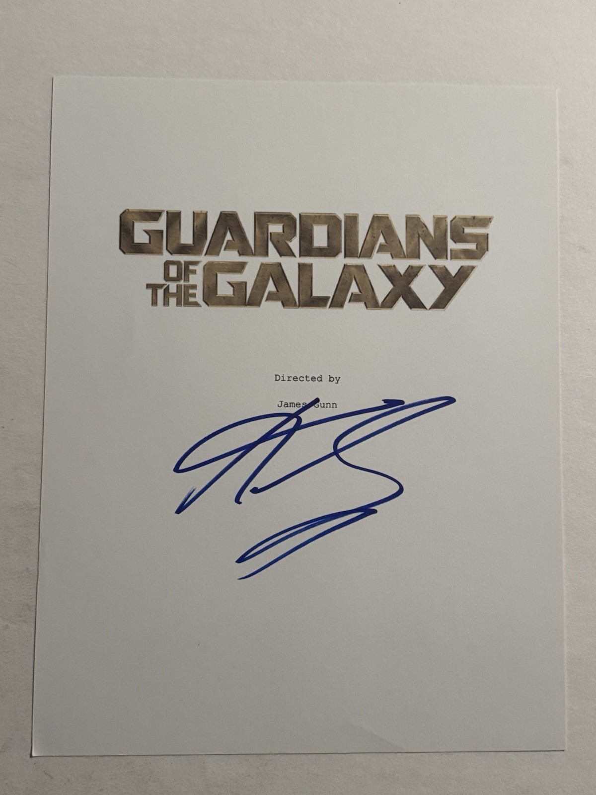 KAREN GILLAN SIGNED SCRIPT COVER ACTRESS AUTOGRAPHED GUARDIANS OF THE GALAXY COA