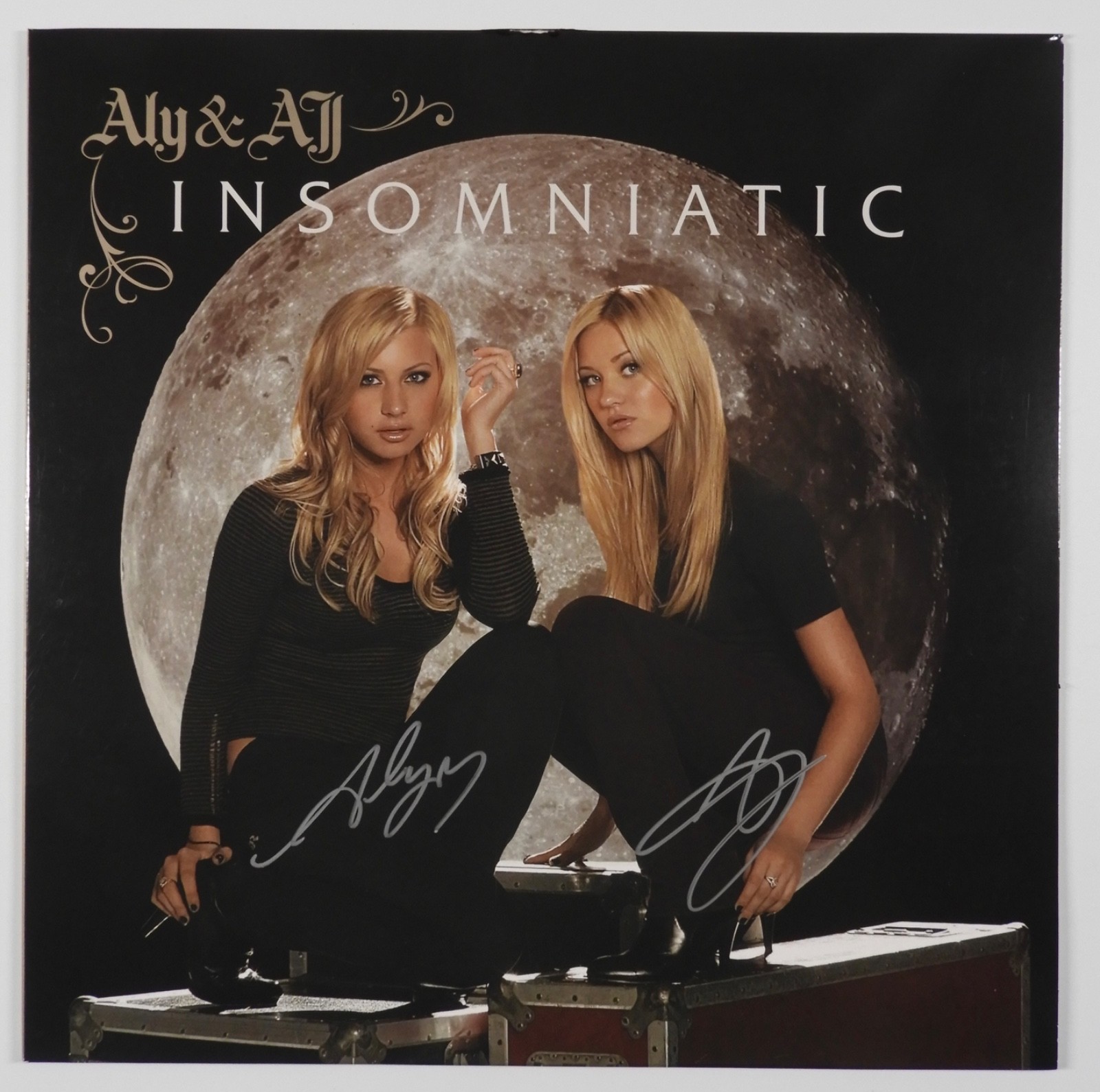Aly & AJ JSA Autograph Signed Album Record Vinyl Insomniatic